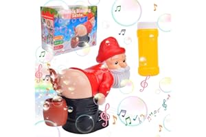 LEEWENYAN Machine à Bulles, Souffleur De Bulles avec Solution, Funny Automatic Bubble Blower Maker Toy, Portable Jouet à Bulles pour Enfant Jouet Cadeau Anniversaire/fête/Jouet d'été (B)