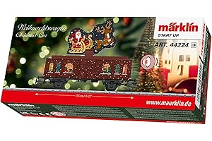 Märklin - 44224 Start up Weihnachtswagen mit Sound - Festliche Güterwagen-Erweiterung - mit Musik - detailgetreu & robust - Geschenkidee - ab 6 Jahre - Spur H0