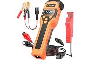 KZYEE KT80 Lampe Stroboscopique Allumage – Test d'Angle de Contact & Tension, Angle d'Avance & RPM, Strobe LED Améliorée, Rechargeable USB-C, Timing Light Compatible Moteurs Essence 6-12V (2/4 Temps)