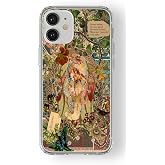 Multitronic iPhone 12 Uyumlu Art Nouveau Tasarım Baskılı Şeffaf Kılıf