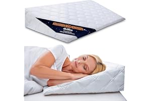‎TOTSY BABY Totsy Baby Keilkissen für Bett und Sofa – 45x90 cm Lesekissen und Schaumstoff Rückenkissen Ideal zur Verwendung als Matratzenkeil Reflux kopfteil Kissen oder Bettkeil für Erwachsene