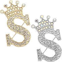 Spilla Con Alfabeto In Strass Di Cristallo Da 26 Lettere, Regalo Per - Foto 8