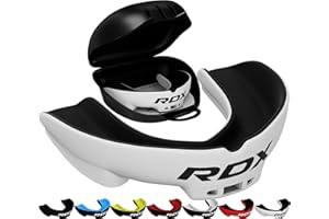 ‎RDX RDX Mundschutz Kampfsport, Zahnschutz für Sport, Ideale Atmung und Anpassbar, Zahnschutz Zum, MMA Kickboxen Hockey Football Muay Thai Rugby Mit Praktischer Aufbewahrungsbox, Erwachsene über 12 Jahre