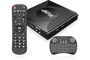 IDEALROYAL Boiter Android 13.0 TV, Android TV Box RK3528 Quad-Core Cortex-A53 GPU Mali-450 2GB RAM 16GB ROM Support 8k UHD Dual Band 2.4G/5G WiFi 6 Bluetooth 5.0 USB 2.0/3.0, TV Box Android avec Mini Clavier