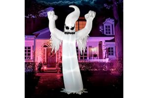 Joiedomi 12 Ft Tall Halloween Inflatable Scary Spooky Ghost Inflatable Yard Decoration with Build-in LEDs Blow Up Inflatables for Halloween Party Indoor, Outdoor, Yard, Garden, Lawn Decorations