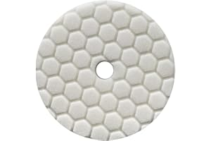 Chemical Guys BUFX114HEX6 Hex-Logic Quantum Light-Medium Polishing Pad, White (6 Inch)