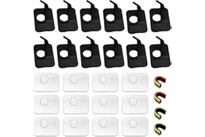 JIEHAOJIA 12 Piezas Tiro con arco Descanso con 4 Piezas Bowstring Nock Point Accesorios de Tiro con Arco,Flecha Reposamuñecas Plástico Negro Tiro con arco Reposamuñecas Caza Tiro de Accesorio de Mano Derecha