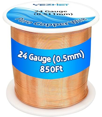 Craft Wire Kupferdraht – 18 Gauge, Quadratisch, Halbhart, 99,9 % Rein, 7,6 M Länge