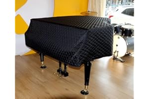 TOKILO Grand Piano Cover, Dustproof Piano Cover, Washable, Triangle Decorative Protective Cover Cloth, Waterproof, Moisture-proof, Anti-static and Anti-static Piano Companion(Color:S)