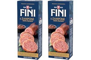CAIYA 2X Fini Zampone Precotto 100% Italiano Senza Glutine (Gluten Free) 1kg