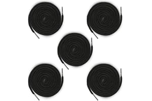 Dimeho Drawstring Cords Replacement 5PCS 51 Inches Waist String Hoodie Hood Cord for Shorts Pants Sweatpants Sweatshirt Jackets Coats Bag (Black)