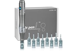 BESTAUTY Dr.pen Ultima M8 Professional Dermapen, Stimule le Collagène et Améliore les Rides et les Cicatrices, Dermapen avec 8 Cartouches (11/16/24/36/42/RNANO/SNANO/5DNANO) Pour la croissance des cheveux
