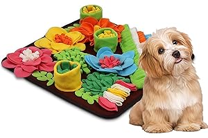 Yamobi Schnüffelteppich Hund,Schnüffelteppich dla psów, zabawka do wąchania interaktywna zabawka dla psów, mata do zabawy dla wszystkich ras psów 39 x 39 cm