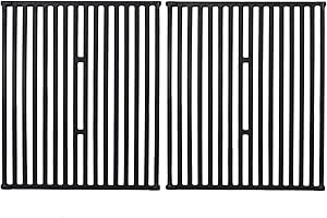 GGC SENTE Cast Iron Cooking Grids for Broil King, Broil-Mate, Silver Chef, Sterling, Huntington Gas Grill Models, Set of 2