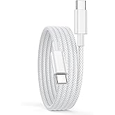 USB C to USB C Cable 2M, USBC Cable Fast Charging for iPhone 18/Duo/17/16/15/15 Pro Max/15 Plus, Macbook, iPad Pro/Air, Samsu