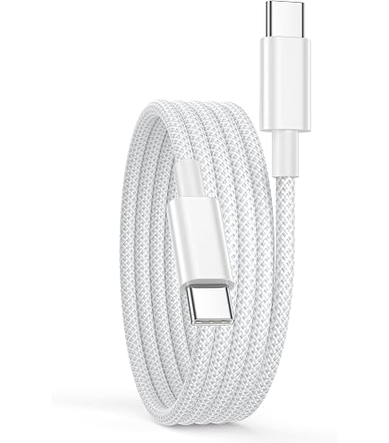 Belkin BoostCharge Cavo USB-C Intrecciato da USB-C a USB-A per iPhone 16/15, Plus, Pro, Pro Max, Samsung Galaxy S24, Pixel, iPad Pro, Nintendo Switch e Altri, 15 cm, Bianco
