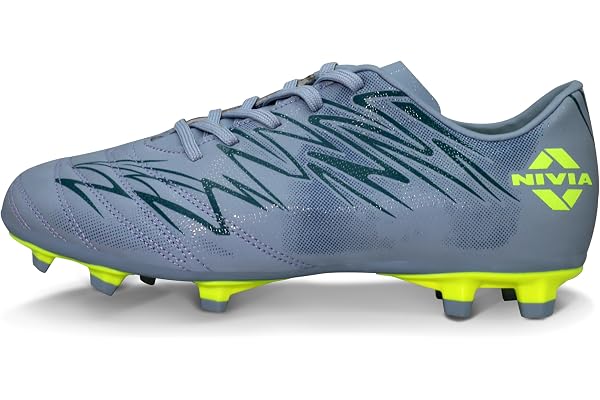 Nivia Encounter 11.0 Football Stud for Mens, TPU Sole with PVC Synthetic Leather Upper for Hard and Grassy Surfaces