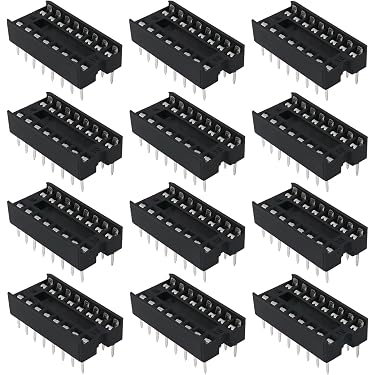 5 Supports DIP8 Lyre/tulipe Connfly - Pour Circuits Intégrés 8 Broches - Pas 2.54mm