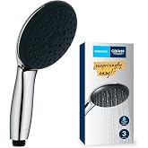 GROHE Vitalio Start 110 Hand Shower, 3 Flow (Massage, Rain & Jet), SmartSwitch, 110mm Round Shower Head, Silicone Ring, Tire