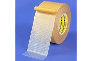 MILEQEE 1 Stück doppelseitiges Gewebeband,3.5cmx20m,hohe Haftkraft,starkes und robustes Teppichband,langlebiges Klebeband,Mehrzweck-Klebeband,einfaches Entfernen ohne Rückstände,leicht von abreißbar