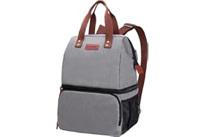 Mochila de Refrigeración Bolsa Térmica Porta Alimentos, ANGGO Alta Capacidad Mochila Térmica con Aislamiento, Bolsa Isotérmica Mochila Neveras Portatil para Playa/Picnic/Barbacoa