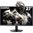 KOORUI 27 Inch Gaming Monitor, FHD (1920 x 1080), VA, 1ms, 165Hz, Adaptive Sync, 178° Wide Viewing Angle, Displayport (1.4) a