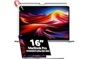 DABERNUR Magnetischer Blickschutzfilter für MacBook Pro 16 Zoll (2021, M1 Pro), Einfach zum Anbringen & Entfernen, Anti-Blaulicht Laptop Sichtschutzfolie für MacBook Pro 16 Zoll