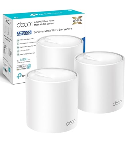 TP-Link Deco X60 AX3000 Whole Home Mesh Wi-Fi 6 System, Up