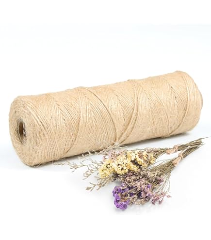 Cuerda De Yute Natural De 1 Mm, 328 Pies Para Manualidades De Regalo, Proyectos De Manualidades, Envoltura, Agrupación, Embalaje, Jardinería Y Más