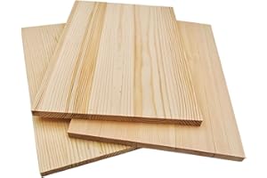 ANKTILY Rechteckige Holzbretter, unlackierte Holzblöcke zum Basteln, 30 x 20 x 1 cm, blanko, zum Schnitzen, Malen und Brennen, 3 Stück