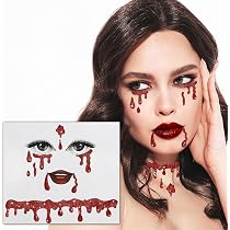 30 Tatuaggi Temporanei Di Halloween - Adesivi Per Lentiggini, Cicatrici, Fantasmi, Ragni, Ideali Per Costumi E Trucco