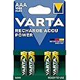 Varta Ready2Use Rechargeable Battery, Pre-Charged AAA Micro Ni-Mh Battery, Pack of 4, 1000 mAh, Rechargeable without Memory E