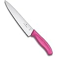 Victorinox Swiss Made Stainless Steel Swiss Classic Chef's Knife, Kitchen Tool for Carving Meat and Large Vegetable, 19 cm, Pink, Professional & Household Use | 6.8006.19L5B