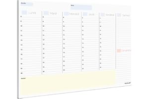 PACKLIST Planning Semaine A4 - Weekly Planner, Agenda To Do List Bloc Note - Agenda Semainier Francais - Planning Hebdomadaire Au Design Exclusif