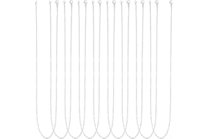 UNICRAFTALE 20 pz 17.7 Pollici Collana in Acciaio Inox Catene Portacavi conusure A Artiglio di Aragosta Colore Acciaio Inossidabile Collana A Catena per Uomo Donna Catena di Gioielli Fai da Te