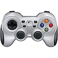 Logitech F710 kabelloses Gamepad, Spiele-Controller mit Konsolenartigem Layout, 4 Tasten D-Pad, Komfortable Griffflächen, PC 