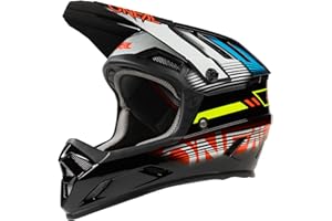O'NEAL | Casco da Mountain Bike | MTB Downhill | Aperture di ventilazione per il flusso d'aria e il raffreddamento, calotta esterna in ABS | Backflip Helmet Eclipse | Adulto | Multi | Taglia M