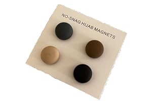 SHOES LANE 4 Pcs Hijab Magnets No Snag Magnets Multi Use Strong Magnets For Women (Design 5)