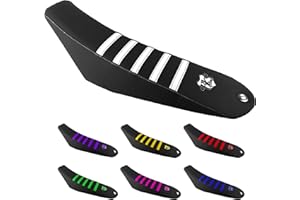 BKS SELLERIE GR BikeSellier BKS | Housse De Selle, DERBI (2011-2017), GILERA SMT (2011-2017), DERBI DRD Racing (2000-2010) | Moto 50cc | sur Mesure (Blanc)