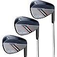 POSSOT Golf Wedge Set 52 and 56 and 60 Degree Gap Wedge & Sand Wedge & Lob Wedge with Right Hand