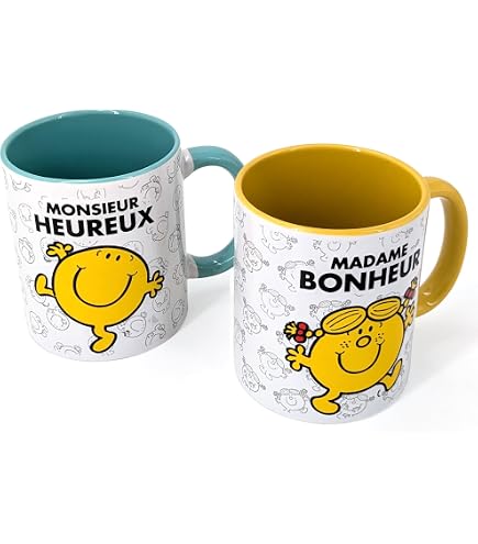 Mug Madame Bavarde Orange - Collection Monsieur Madame, 30 Cl - Neuf Sous Emballage