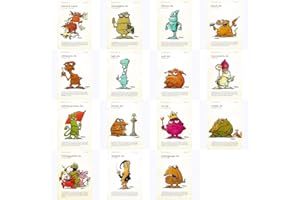 ‎MODERN TIMES Postkarten-Set mit den Karten No. 16 bis 30 der "Monster des Alltags"-Serie von Christian Moser