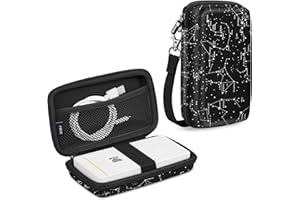 FINTIE Custodia Protettiva Compatibile con Kodak Mini 2 Retro/Kodak Step & Mini 2 HD Stampante - Custodia Rigida Antiurto con Tasca Interna e Cinghia Portatile, Constellation