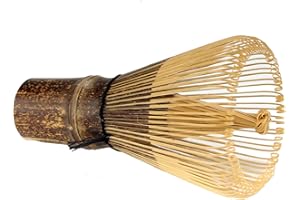 Bamboomn japonais Matcha Fouet Chasen traditionnel Handcurled 100 Tate Matcha ustensile Naturel – Brun doré noir