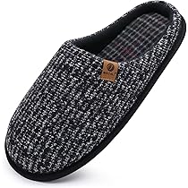 Pantofole Donna Memory Foam Morbida Blu Taglia Larga 43/44 - Antiscivolo Per Interno/Esterno