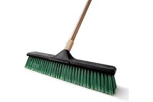 Eyliden Balai de Jardin, Efficace Balai d'extérieur à Longueur réglable, 45cm Grandes Ferme Brosse à Plancher pour Nettoyer Le Sol, Jardin Rue Garage, Maison, Nettoyage intérieur et extérieur