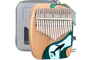 LULUPILA Kalimba 17/21 Schlüssel, Holz Fingerklaviere，Professionelle Daumenklavier Carlimba, Mbira Instrumente (M)