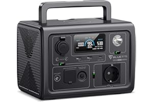 BLUETTI EB3A Générateur Électrique Portable, Recharge de 0-80% en 30 Min, 268Wh LiFePO4 Batterie de Secours, 1 Sortie CA 600W (1200W Pic), Station Électrique Solaire pour Camping, Voyages
