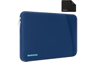 RAINYEAR MAKE LIFE EASIER RAINYEAR - Custodia per laptop da 14 pollici, Lenovo Thinkpad IdeaPad, MacBook Air 15.3 2025 2024 2023 M4 M3 M2, HP Dell Acer Chromebook Mac Pro 15, blu navy