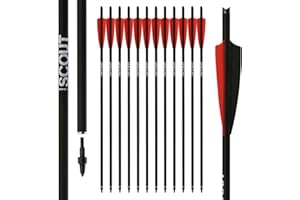 X- BOW FMA ENGINEERING [12er Pack] Armbrustbolzen, X-Bow FMA Scout - 16-22 Zoll - Hybridbolzen